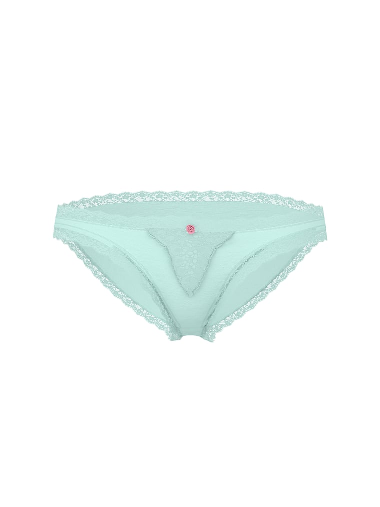 Lace-Trim Bikini Panty