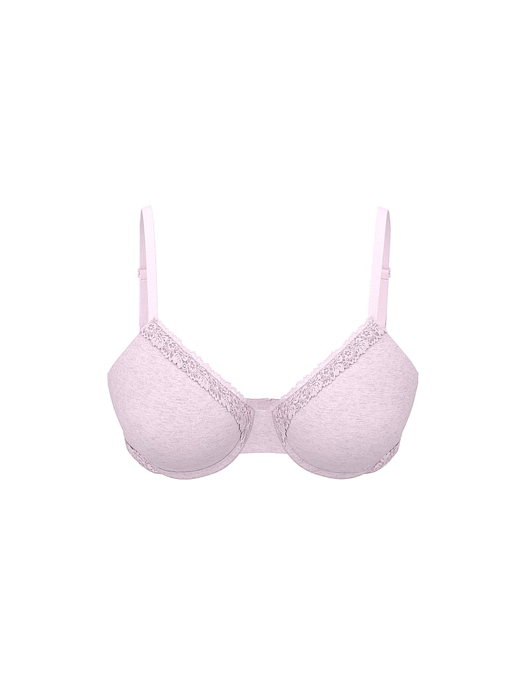 PINK Wear Everywhere Wear Everywhere™ Push-Up Bra, Pink Tulip, offModelFront, 3 of 3