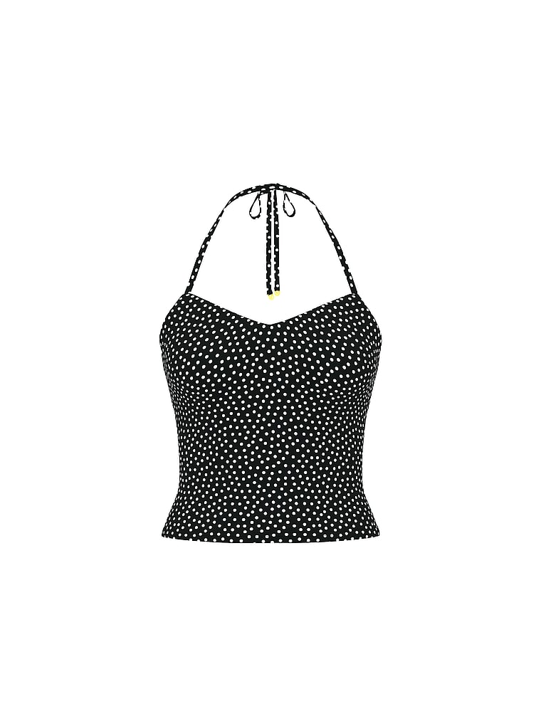 Essential Scoop Halter Tankini Top