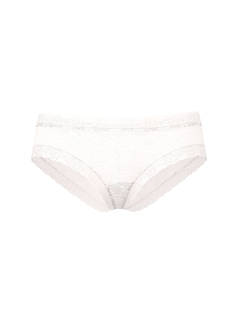 PINK PINK Wink™ Low-Rise Cheeky Panty, Coconut White, offModelFront, 3 of 3