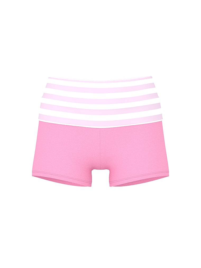 PINK by Frankies Bikinis Brooklyn Cotton Short, offModelFront, 4 of 4