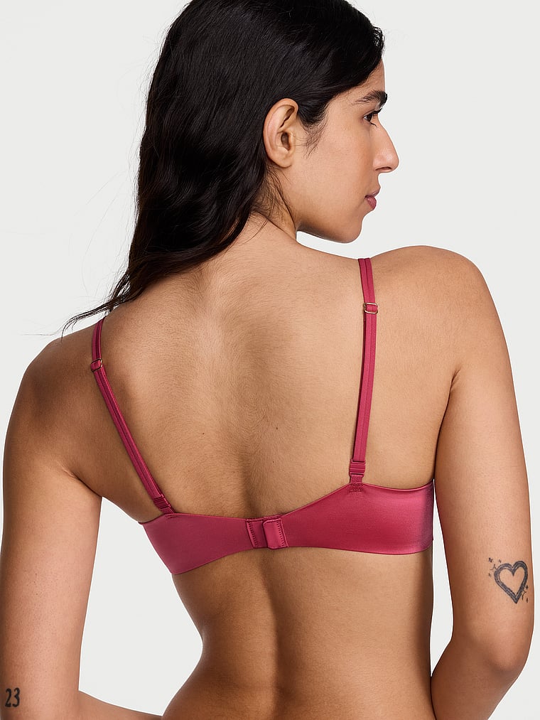 Victoria's Secret, Very Sexy Rose Lace Push-Up Bra, Peony, onModelBack, 2 of 4 Anisha is 5'11" or 180cm and wears 34B or Small