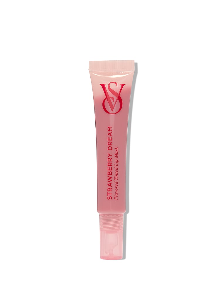 Victoria's Secret, Lip Flavored Tinted Lip Mask, Strawberry, onModelFront, 1 of 6