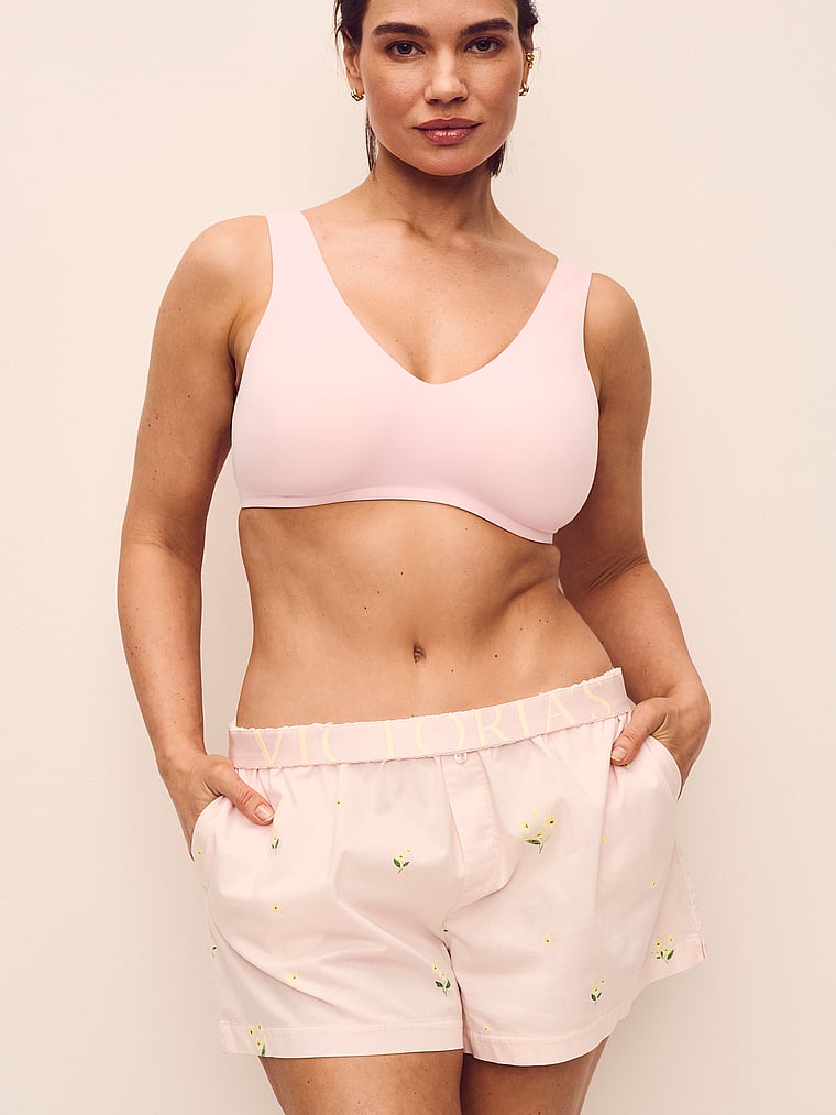 Victoria's Secret, The T-shirt SlumberBra™, Angel Pink, onModelSide, 3 of 4