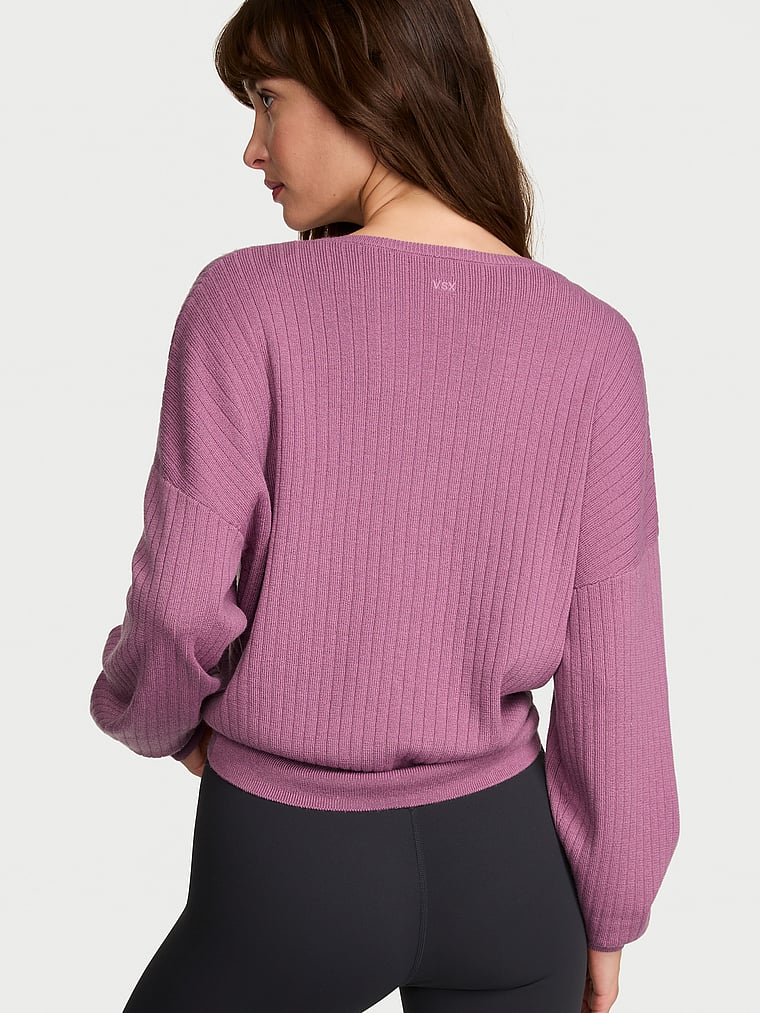 Violet Riband Buy Twist Rib Knit Crop Sweater, Violet Frost - Order Sweaters online ...