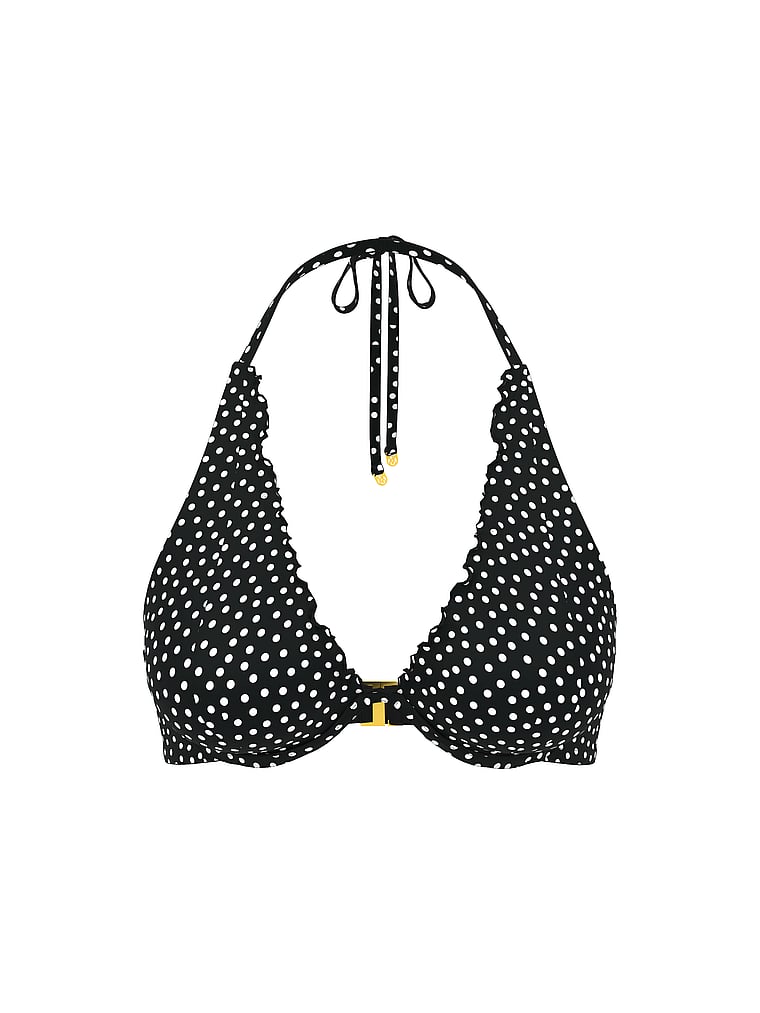 VS Archives Essential Ruffled Halter Bikini Top