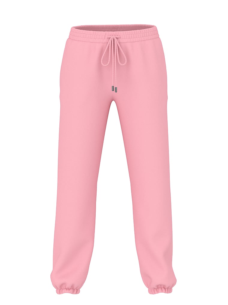Victoria's Secret, Angel Essentials Off-Duty Fleece Jogger Sweatpant, Washed Victoria Pink, offModelFront, 3 of 3