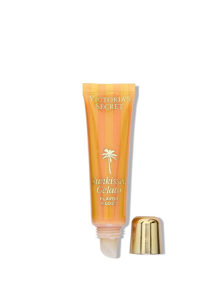Victoria's Secret, Lip Flavor Gloss, Sunkissed Gelato, onModelSide, 3 of 4