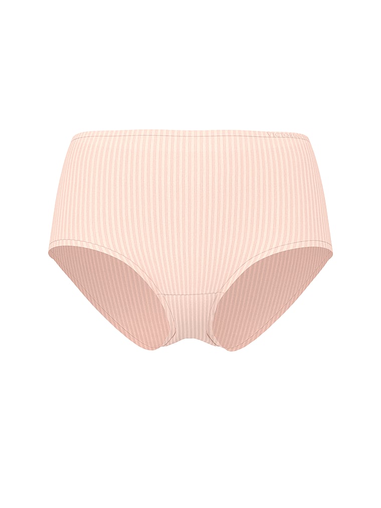Victoria's Secret, Body by Victoria Body by Victoria Flex Shadow Stripe Modern Brief Panty, Purest Pink, offModelFront, 3 of 4