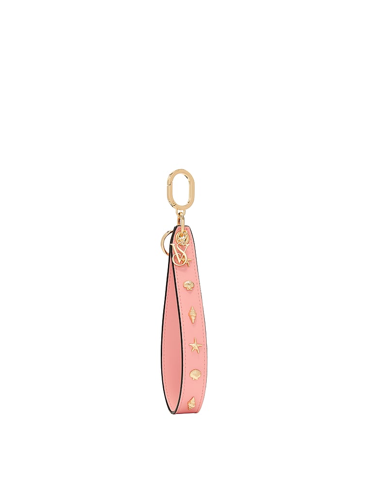 Victoria's Secret, Victoria's Secret Slim Wristlet Strap Keychain, Shell Blush, onModelFront, 1 of 3