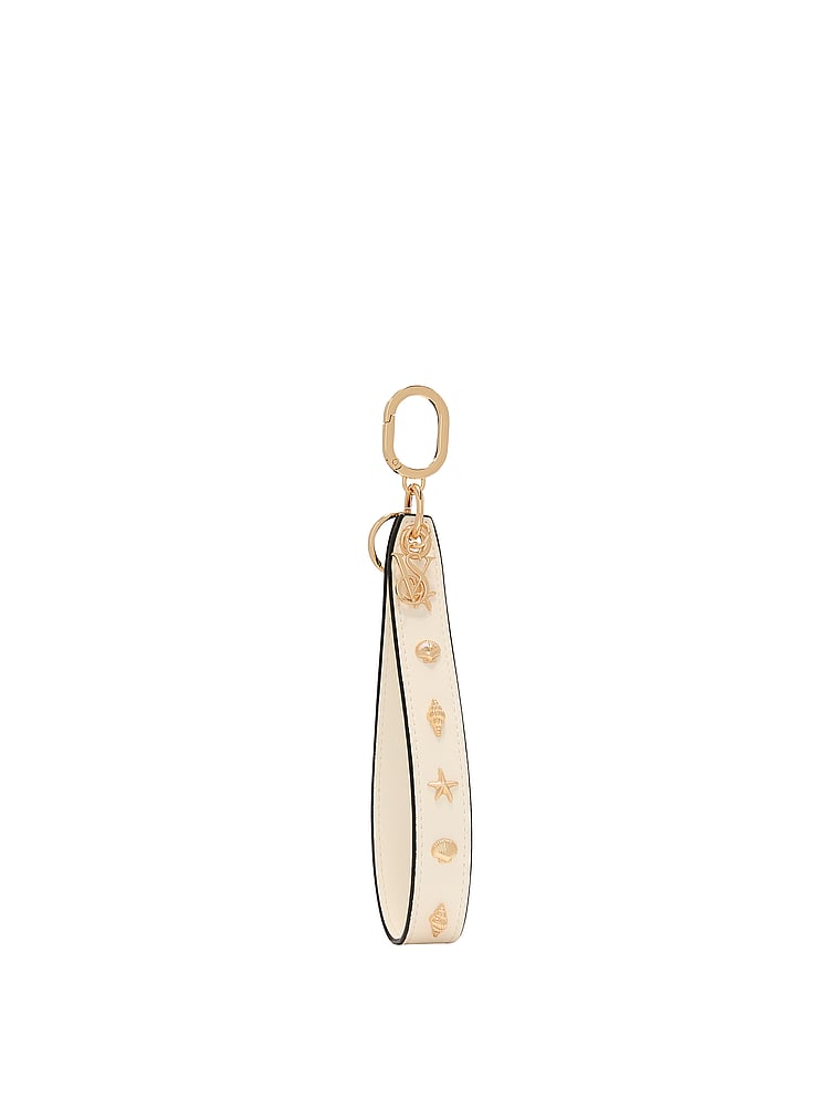 Victoria's Secret, Victoria's Secret Slim Wristlet Strap Keychain, Shell Ivory, onModelFront, 1 of 3