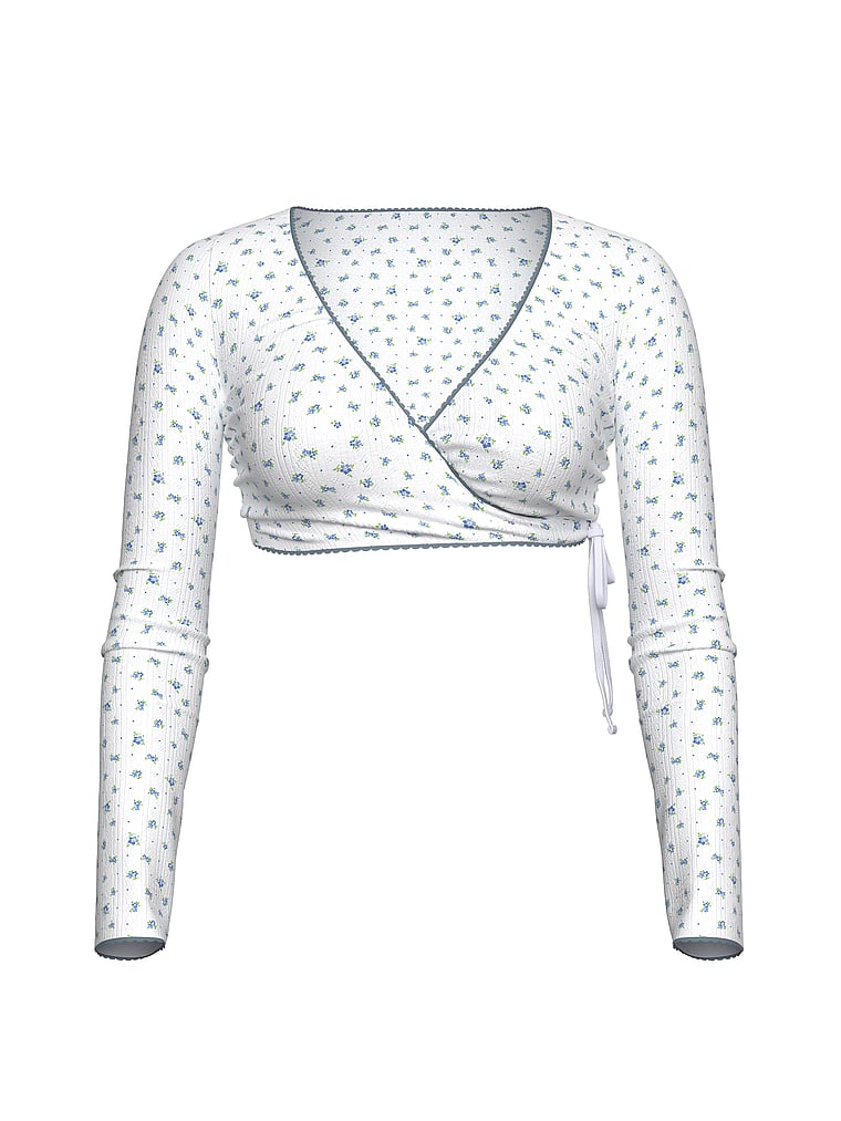 Mariposa Cotton Long Sleeve Wrap