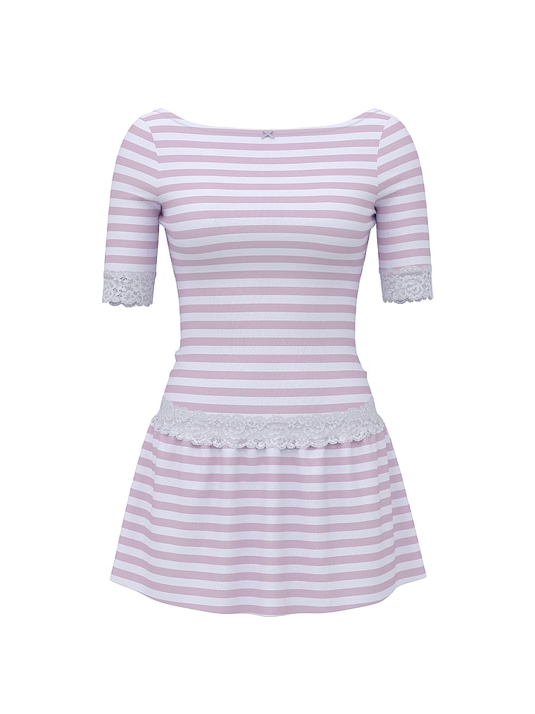 Daphne Boat Neck Flirty Dress