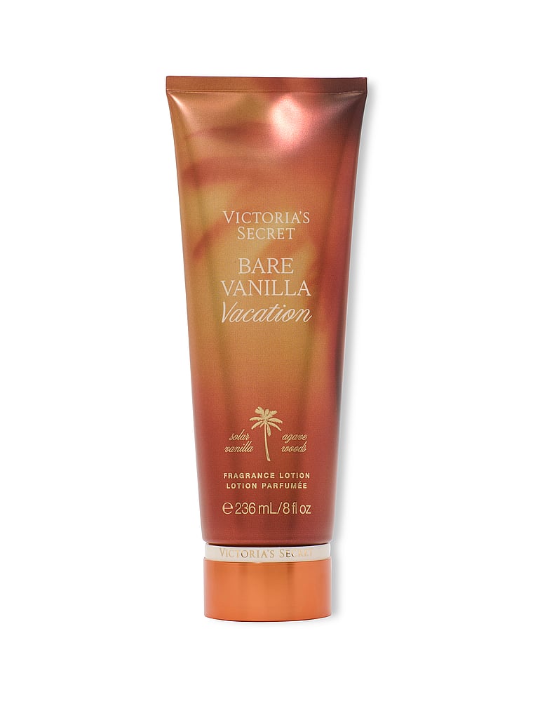 Victoria's Secret, Body Fragrance Vacation Fragrance Lotion, Bare Vanilla Vacation, onModelFront, 1 of 2