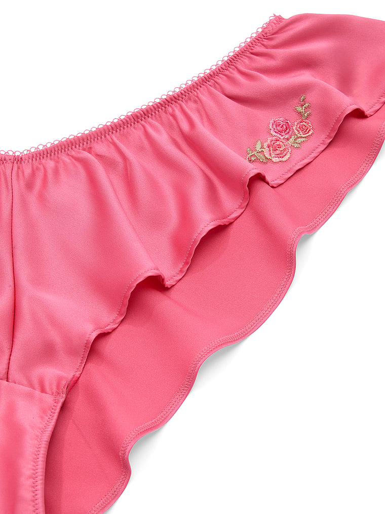 Victoria's Secret, Dream Angels Lace-Trim Brazilian Panty, RSVP Pink, detail, 4 of 4