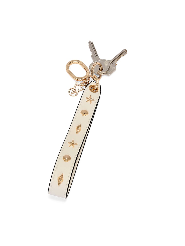 Victoria's Secret, Victoria's Secret Slim Wristlet Strap Keychain, Shell Ivory, onModelBack, 2 of 3