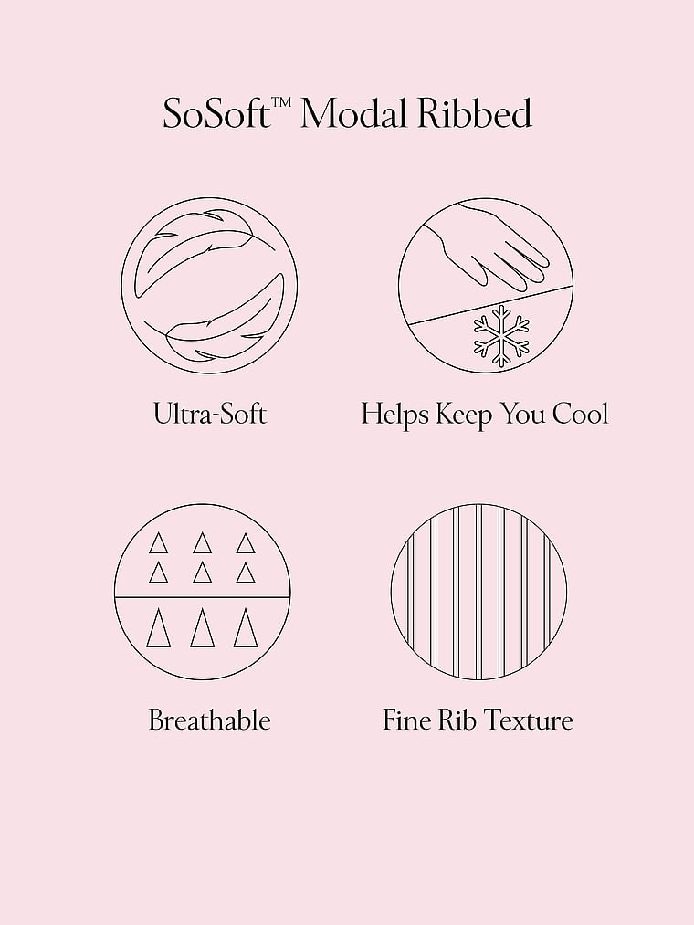 Ribbed Modal Lace-Trim Long Robe