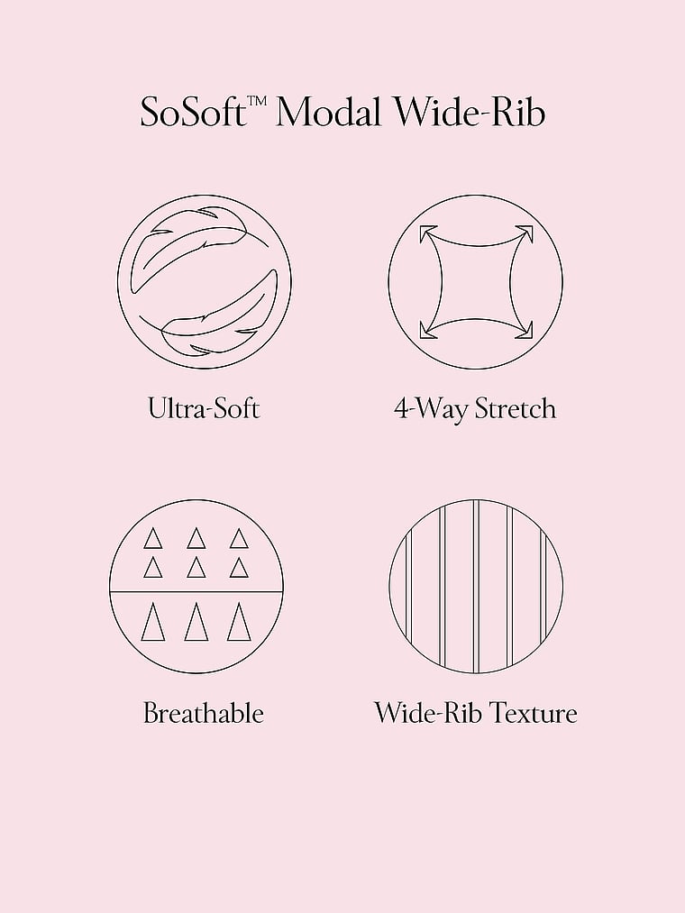 Modal Wide-Rib Lounge Tank & Pants Set