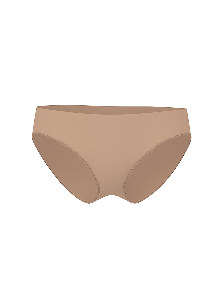 PINK Seamless Bikini Panty, Beige, offModelFront, 3 of 3