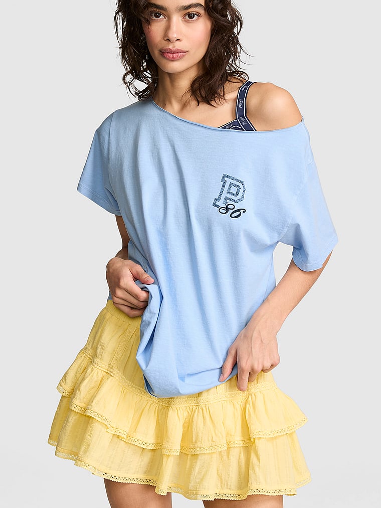 Campus Cotton™ Off-The-Shoulder Tee