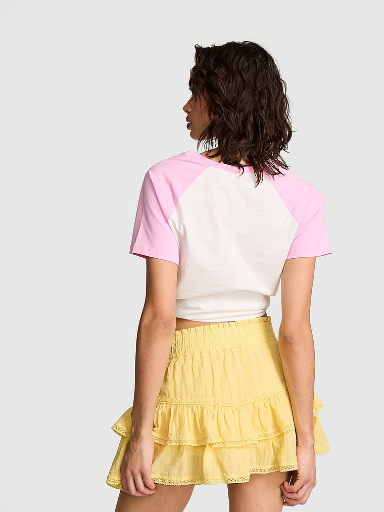 PINK Frill Seeker Ruﬄe Skort, Lemon Tree, onModelBack, 2 of 5