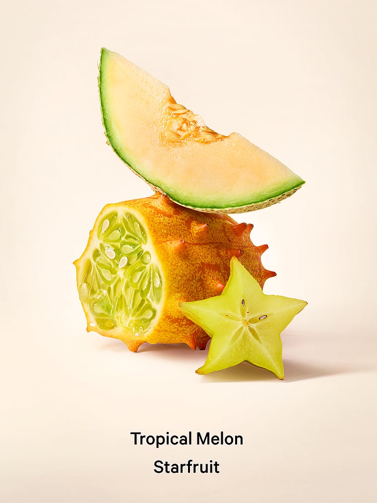 Victoria's Secret, Body Care Tropical Melon Starfruit Shimmer Body Oil, Tropical Melon Starfruit, onModelBack, 2 of 5