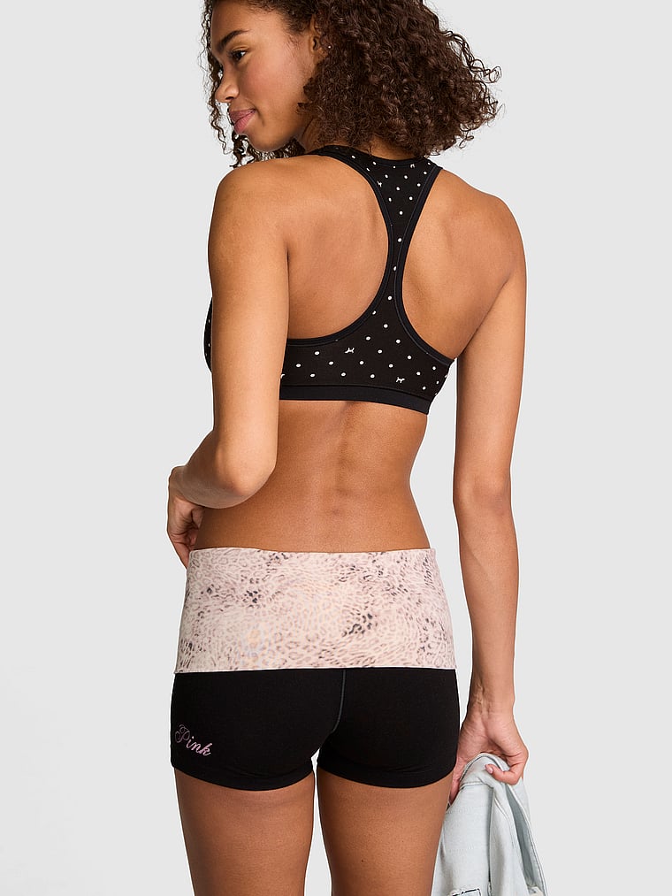 All-Day Cotton™ Foldover Ruched Micro Shorts