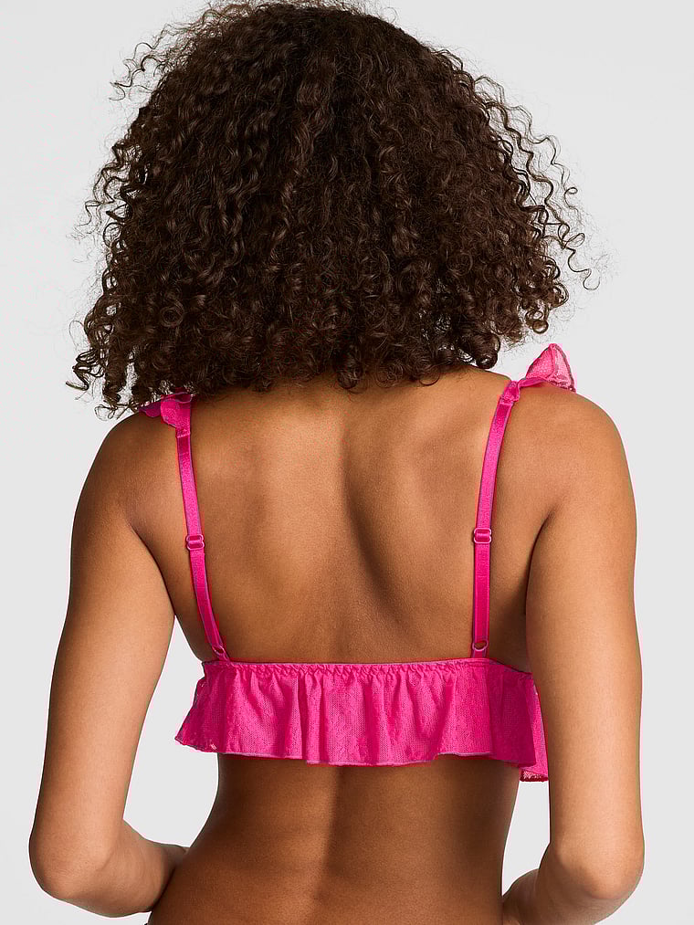 PINK Wink PINK Wink™ Unlined Triangle Bralette, Hot Stuff, onModelBack, 2 of 4