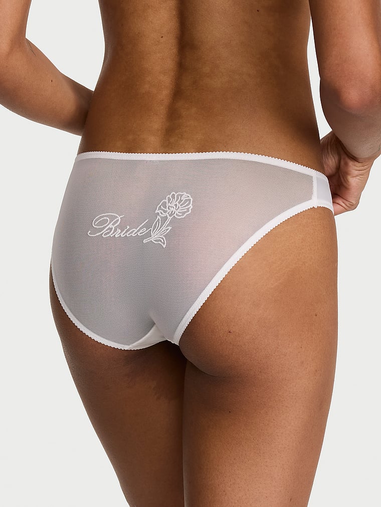 Victoria's Secret, Dream Angels Lace-Trim Bikini Panty, Coconut White, onModelBack, 2 of 4 Anyeline is 5'10" and wears Small