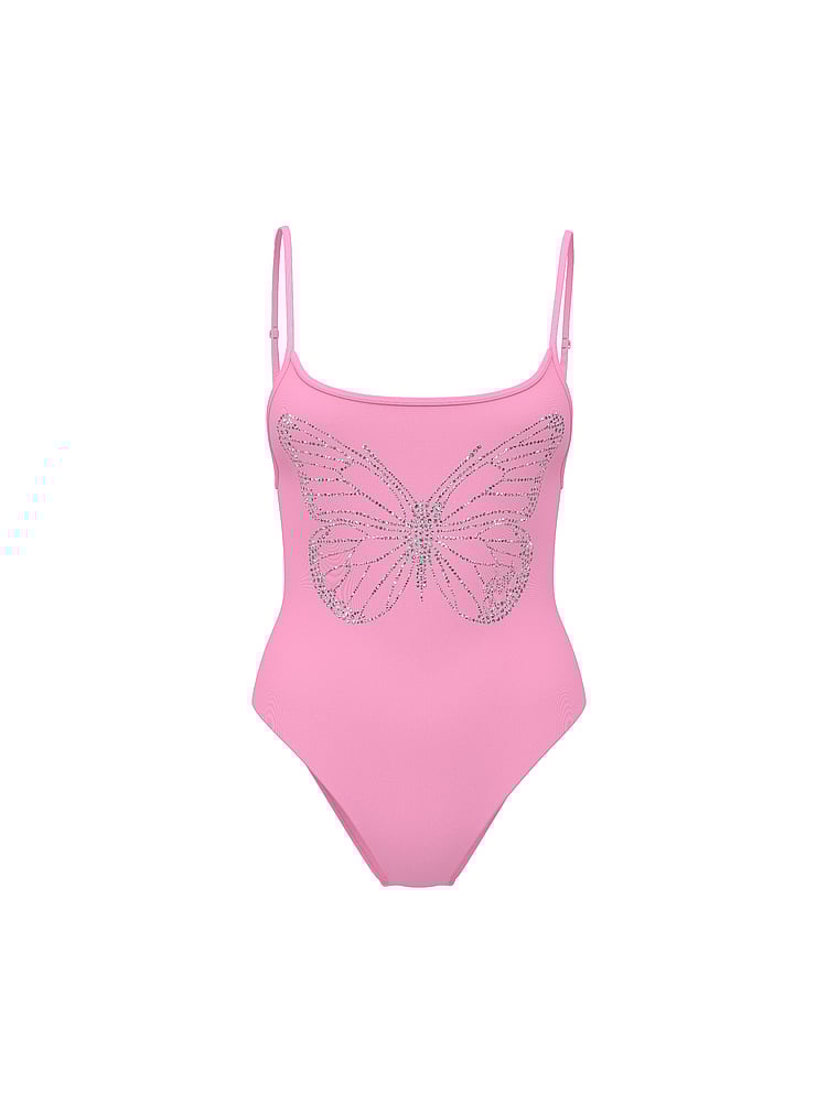 Low-Back One-Piece Swimsuit