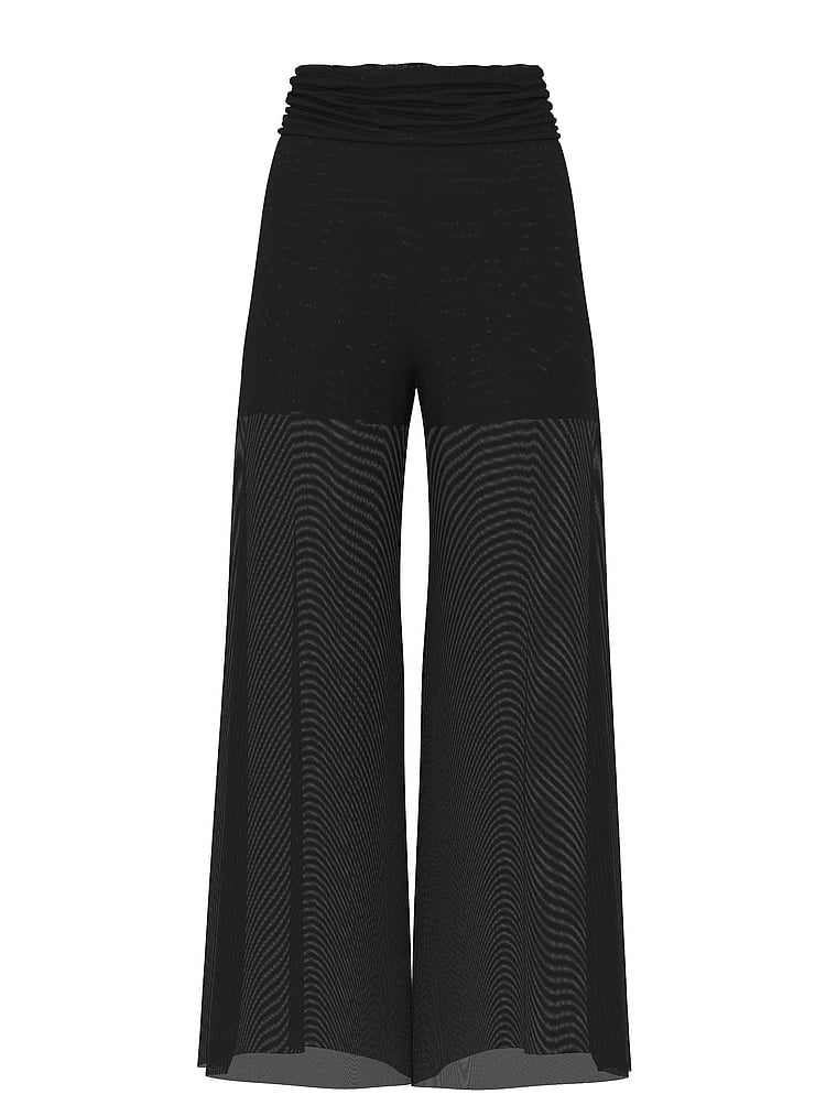 Beachwear Mesh Foldover Pants