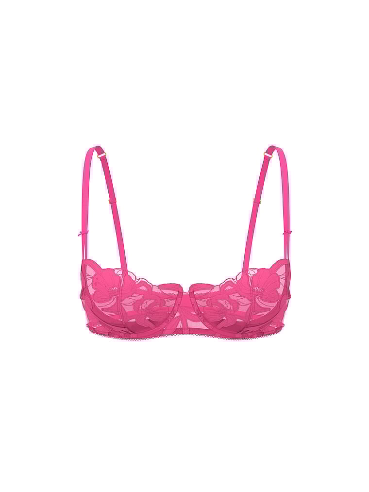 Wicked Unlined Wisteria Embroidery Balconette Bra