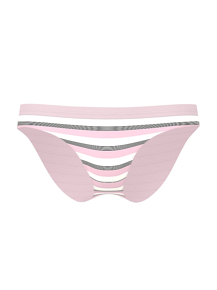 Victoria's Secret, Seamless Seamless Stripe High-Leg Brief Panty, offModelFront, 1 of 3