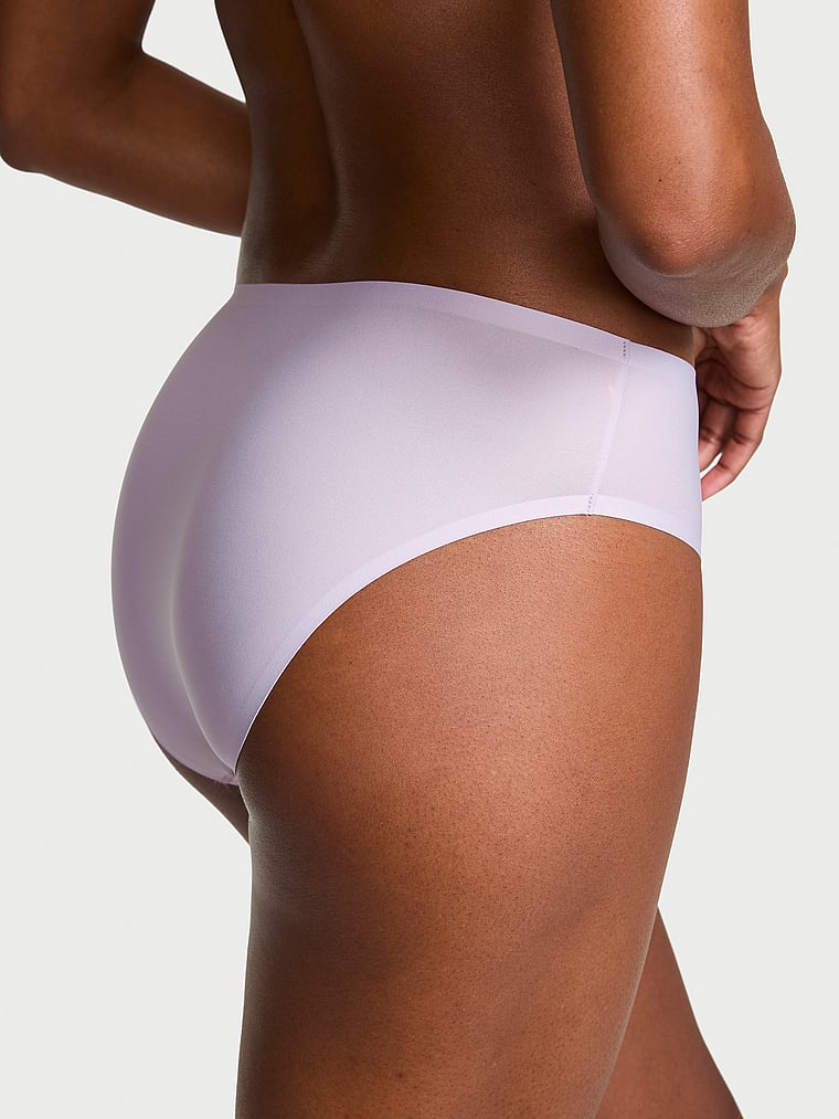 Victoria's Secret, Body by Victoria Body by Victoria Flex Lace-Trim Mid-Rise Bikini Panty, Crystal Lilac, onModelBack, 2 of 3