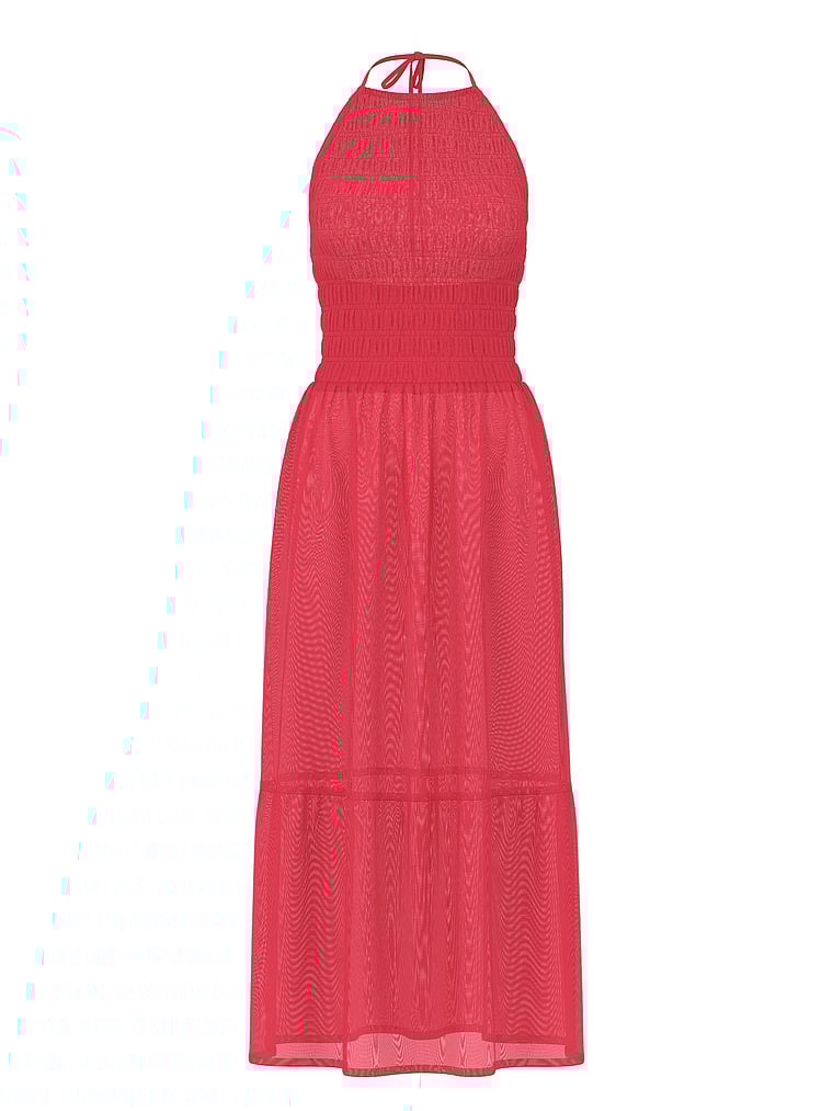 Beachwear Smocked Midi Dress