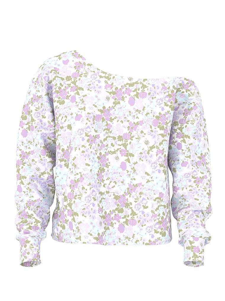 Campus Fleece™ Rib Off-The-Shoulder Sweatshirt