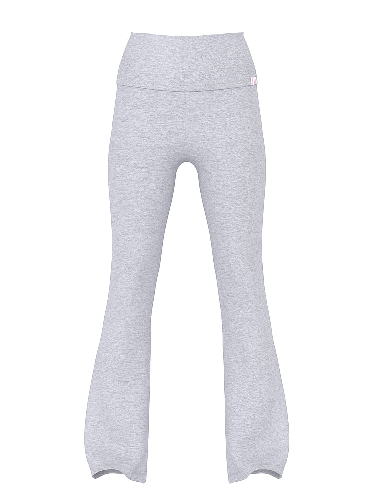 Cotton Foldover Flare Legging