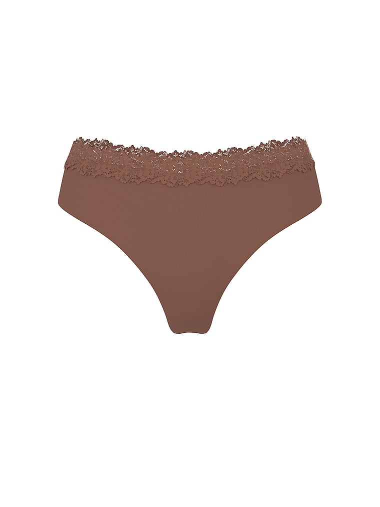 Body by Victoria Flex Shadow Stripe Mid-Rise Thong Panty