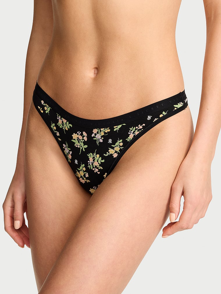 Ultra-Fine Modal High-Leg Scoop Thong Panty