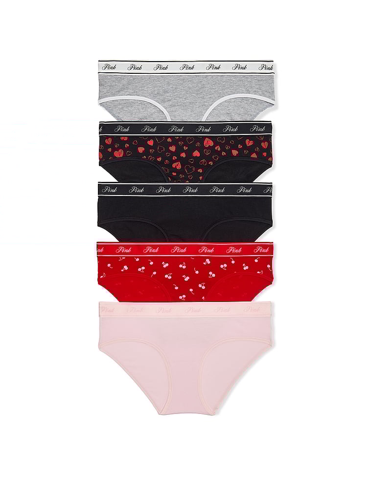 5-Pack Logo Cotton Hiphugger Panties