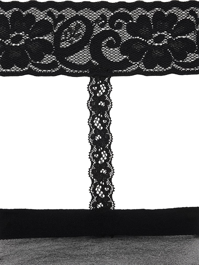 Very Sexy Lace-Trim Suspender Thigh Highs