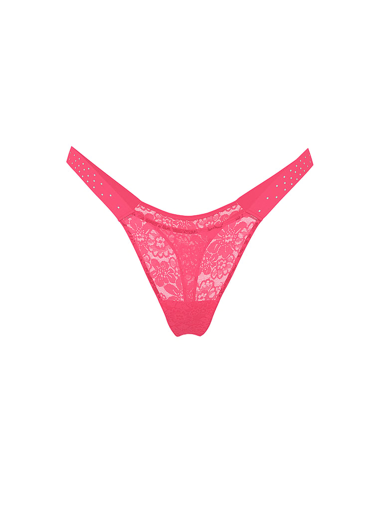 PINK PINK Wink™ Micro Thong Panty, Double Bubble, offModelFront, 3 of 3