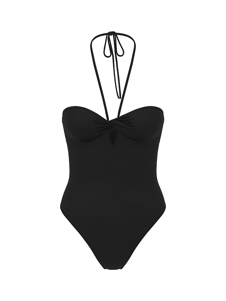 Strapless Cut-Out One-Piece Swimsuit