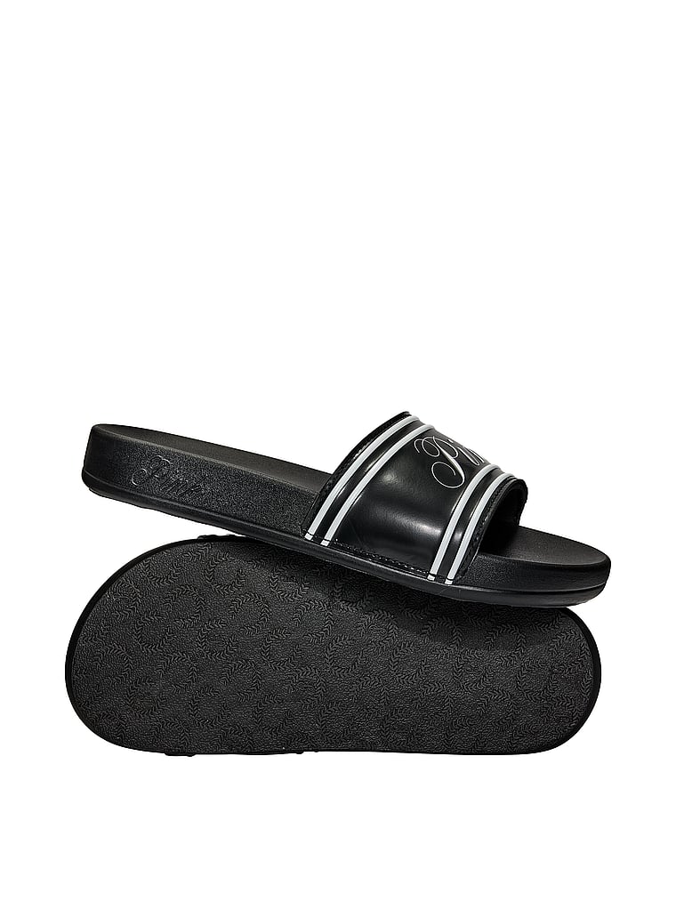 PINK PINK Slides, Black, offModelBack, 2 of 2