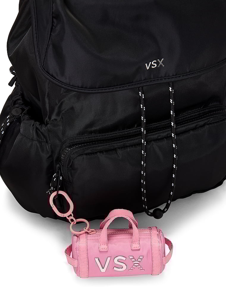 Victoria's Secret, Victoria's Secret VSX Micro Belt Bag Charm Keychain, Pink, onModelBack, 2 of 2