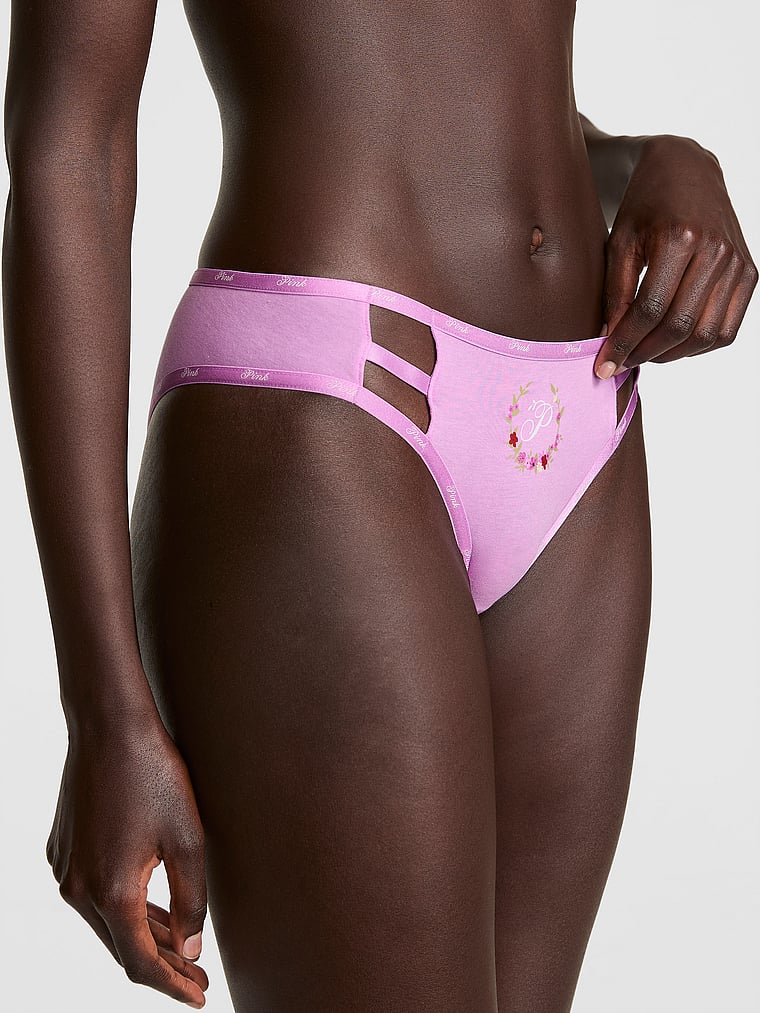 Logo Cotton Cheeky Panty