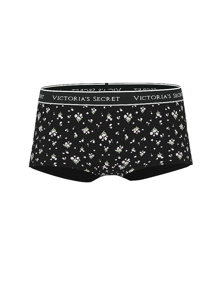 Logo Cotton Shine Patch Boyshort Panty