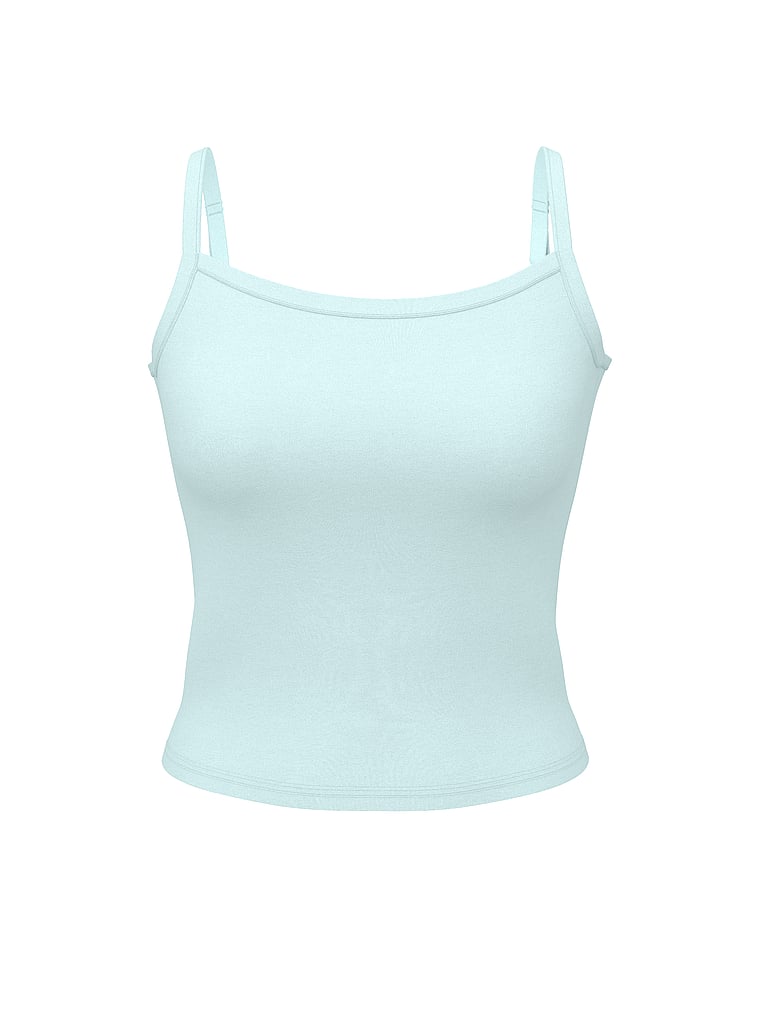 PINK PINK Base Stretch™ Cami, Spray Blue, offModelFront, 3 of 3