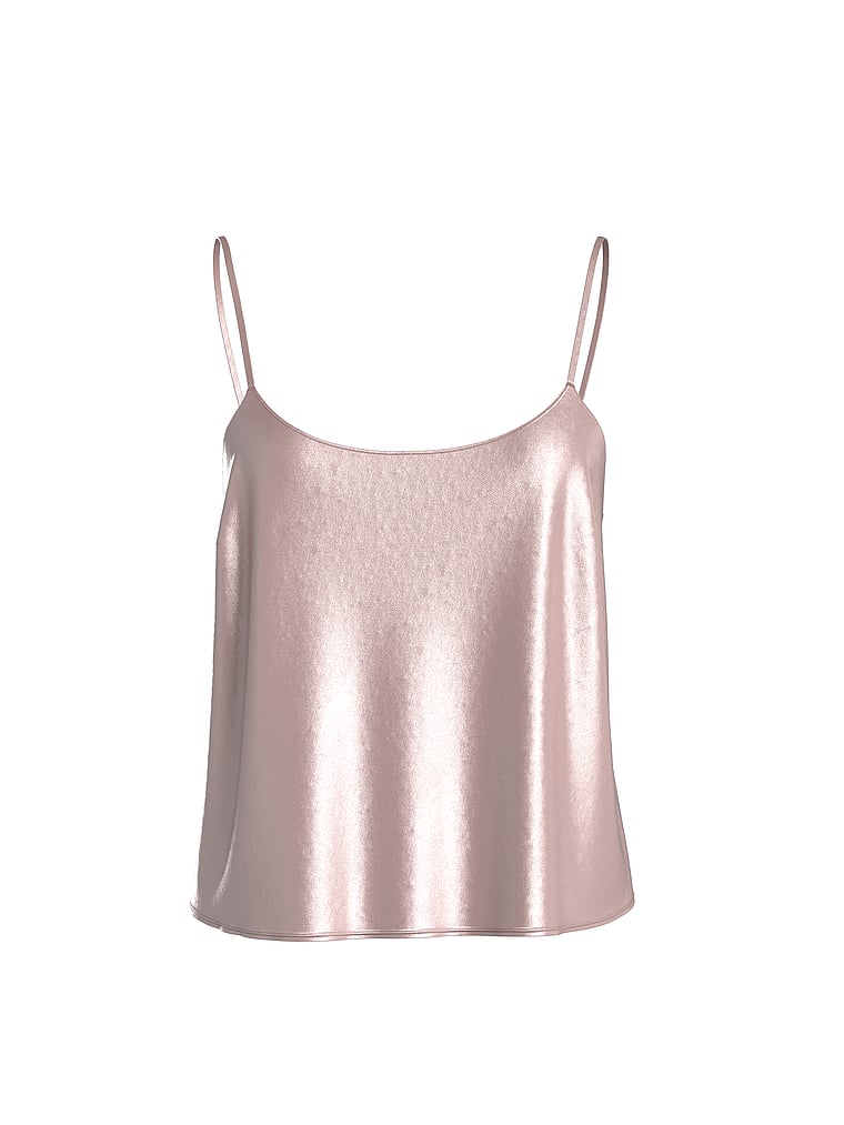 Victoria's Secret, Victoria's Secret Satin Cami Top, Dusk Pink, offModelFront, 4 of 4
