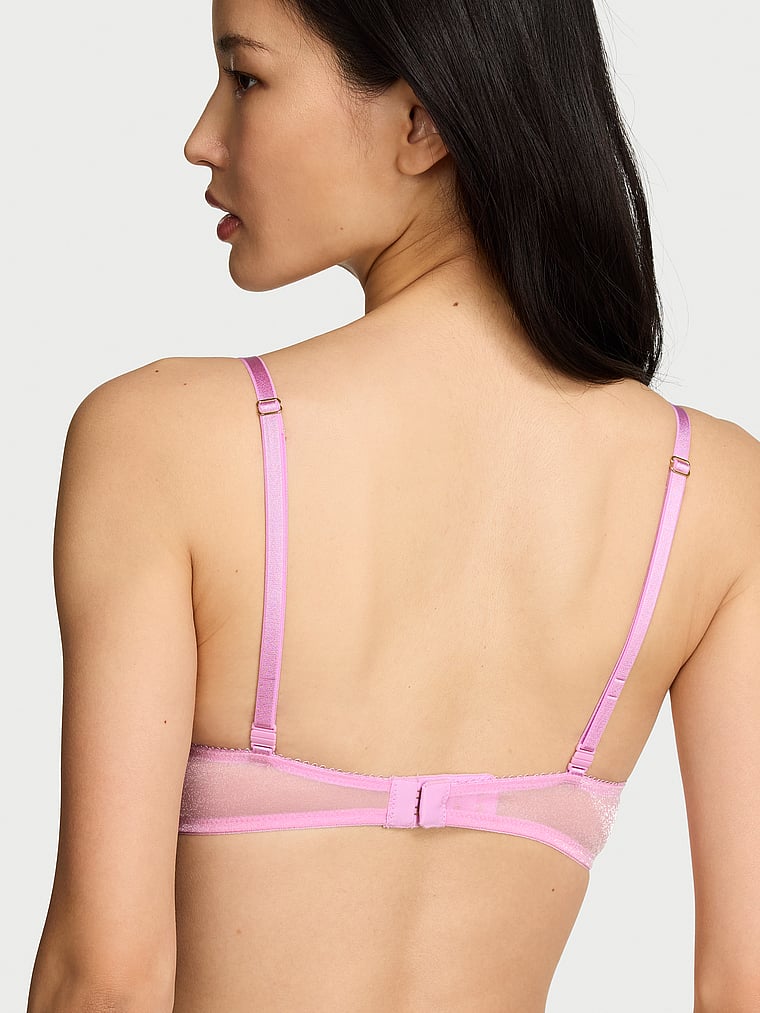 Tease Lightly Lined Satin Kiss Plunge Bra